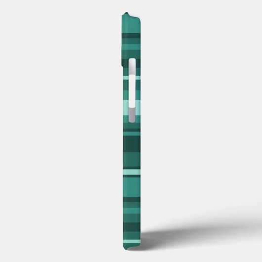 Coques Case-Mate iPhone Coque-coque iphone Mate turquoise rayures (Verso / Gauche)