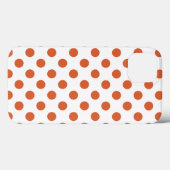 Coques Case-Mate iPhone Coque-coque iphone pois orange brûlé (Verso (horizontal))