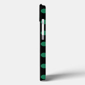 Coques Case-Mate iPhone Coque-coque iphone pois vert et noir (Verso / Gauche)