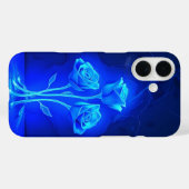 Coques Case-Mate iPhone Coque-coque iphone Rose-Mate en bleu de Neon (Verso (horizontal))
