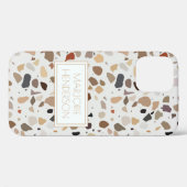 Coques Case-Mate iPhone Coque-coque iphone Terrazzo personnalisé (Verso (horizontal))