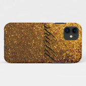 Coques Case-Mate iPhone "Coque d'étincelle dorée" (Dos (Horizontal))