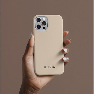 Coques iPhone 16 Pro "coque iphone Beige personnalisé avec personnalisa