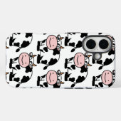 Coques Case-Mate iPhone "coque iphone Motif de la vache caricature (Verso (horizontal))