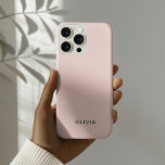 Coques iPhone 16 Pro "coque iphone rose Pastel personnalisé avec person<br><div class="desc">Ajoutez une touche d'élégance à votre quotidien grâce à ce coque iphone rose pastel personnalisé. Doté d'un arrière - plan rose doux et élégant et de votre nom personnalisé en police chic, ce boîtier téléphonique est parfait pour présenter votre style unique. Conçu pour la beauté et la durabilité, il offre...</div>