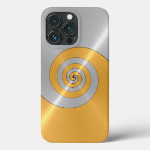 Case-Mate iPhone Case Coque-Ma en métal brillant en argent et en or