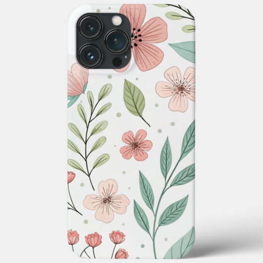 Coques Case-Mate iPhone Coque-Mate à peine là - Design floral pour (Verso)