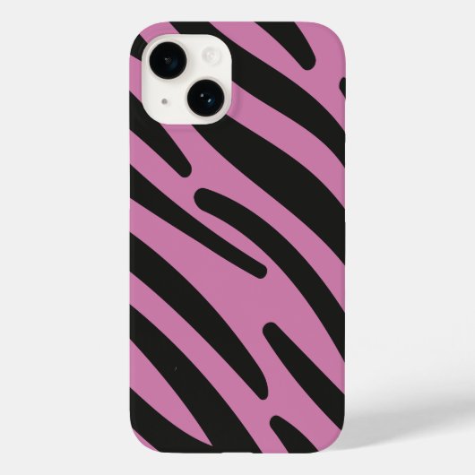 Coques Case-Mate iPhone Coque-Mate à rayures roses Zèbre (Verso)