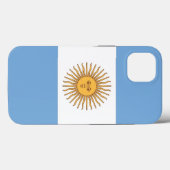 Coques Case-Mate iPhone Coque-Mate de pomme patriotique, drapeau argentin (Verso (horizontal))