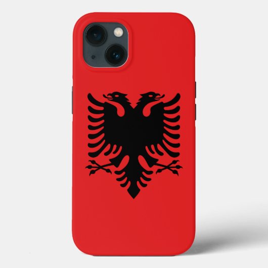 Coques Case-Mate iPhone Coque-Mate de pomme patriotique, drapeau d'Albanie (Verso)