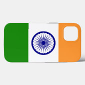 Coques Case-Mate iPhone Coque-Mate de pomme patriotique, drapeau de l'Inde (Verso (horizontal))