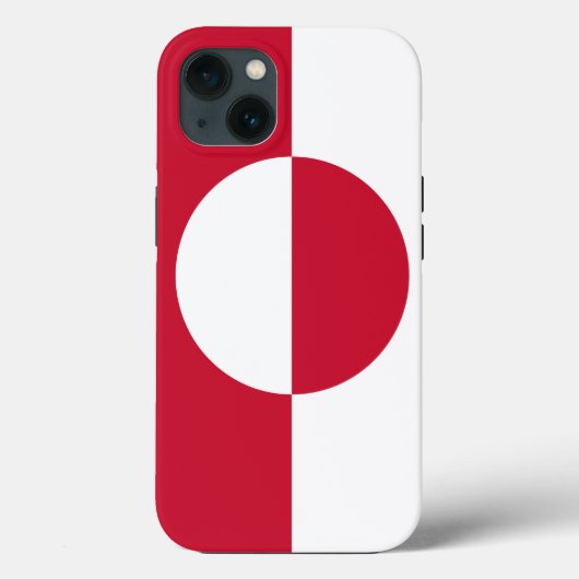 Coques Case-Mate iPhone Coque-Mate de pomme patriotique, drapeau du Groenl (Verso)
