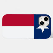 Coques Case-Mate iPhone Coque-Mate de pomme patriotique, drapeau du Texas (Verso (horizontal))