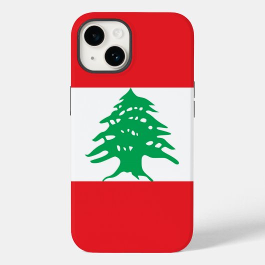 Coques Case-Mate iPhone Coque-Mate de pomme patriotique, drapeau libanais (Verso)