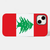 Coques Case-Mate iPhone Coque-Mate de pomme patriotique, drapeau libanais (Verso (horizontal))