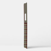 Coques Case-Mate iPhone Coque-Mate S Monogrammé En Maroon, Tan Et Gris (Verso / Droite)