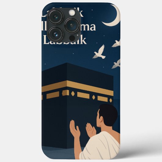 Coques Case-Mate iPhone "Coque mobile de la nuit de Kaaba - Pèlerin en pri (Verso)