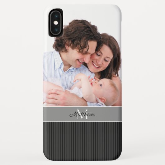 Coques Case-Mate iPhone Coque: Monogramme et photo (Dos)