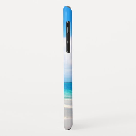 Coques Case-Mate iPhone Coque: Plage des Caraïbes avec nom (Dos/Gauche)