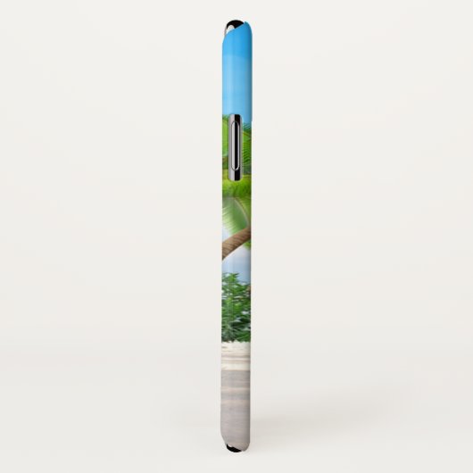 Coques Case-Mate iPhone Coque: Plage tropicale Ocean avec nom (Dos/Droite)