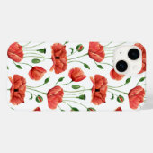 Coques Case-Mate iPhone Coquelicot Aquarelle Fleur Sauvage (Verso (horizontal))