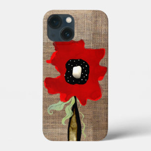 Case-Mate iPhone Case Coquelicot yute marron gingham organique Rupydeteq