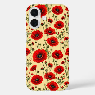 Coques iPhone 16 Coquelicots Esthétique florale Idées cadeaux pour 