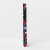 Coques Case-Mate iPhone Coquelicots rouges et blancs vibrants (Dos/Gauche)