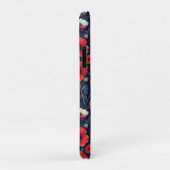 Coques Case-Mate iPhone Coquelicots rouges et blancs vibrants (Dos/Droite)