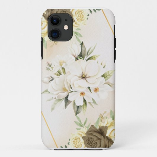 Coques Case-Mate iPhone coques iphone 11 aquarelle florale (Dos)