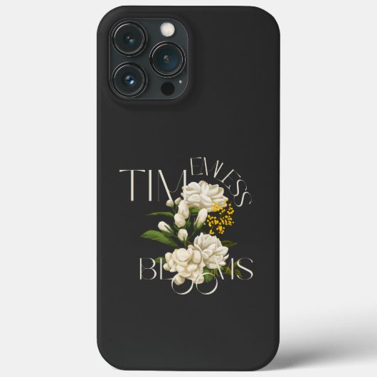 Coques Case-Mate iPhone Coques iPhone 13 Pro Fleurs intemporelles crème (Verso)