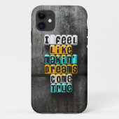 Coques Case-Mate iPhone Coques iphone de texte gris et jaune (Dos)