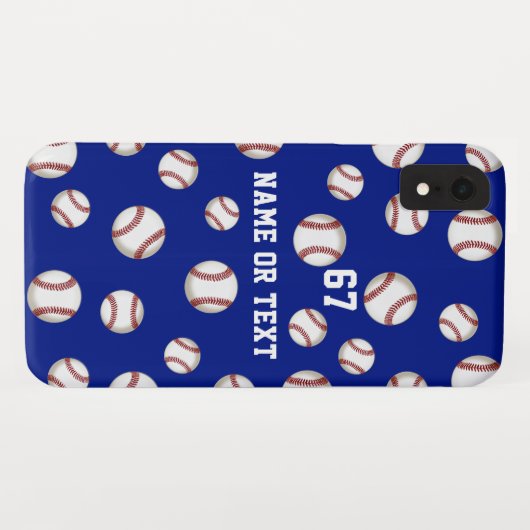 Coques Case-Mate iPhone Coques iphone personnalisables de base-ball, (Dos (Horizontal))