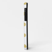 Coques Case-Mate iPhone coques iphone Pois chics (Golden/White) (Dos/Gauche)