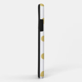 Coques Case-Mate iPhone coques iphone Pois chics (Golden/White) (Dos/Droite)