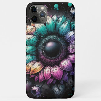 Coques iphone Rainbow Sunflowers