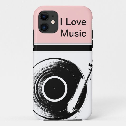 Coques Case-Mate iPhone Coques iphone roses de musique (Dos)
