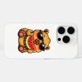Coques Case-Mate iPhone Coquet Capybara Pastèque Été (Verso (horizontal))