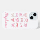 Coques Case-Mate iPhone Coquette Aesthétique Vaches Roses Claires (Verso (horizontal))