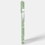 Coques Case-Mate iPhone Coquette Bows Gingham Monogram Cream Sage Green (Verso / Gauche)