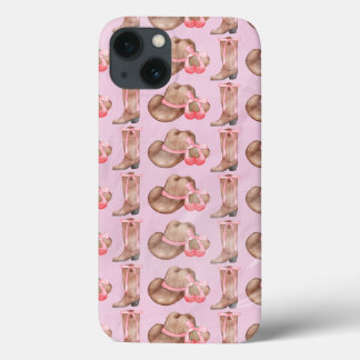 Case-Mate iPhone Case Coquette Casquette et bottes roses