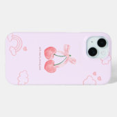 Coques Case-Mate iPhone Coquette Cerise Cute Bow Rose (Verso (horizontal))