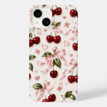 Coquette Cerise & Ruban de Satin Rose Sans Couture