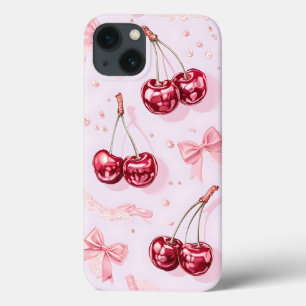 Case-Mate iPhone Case Coquette Cerises blanches et vaches roses