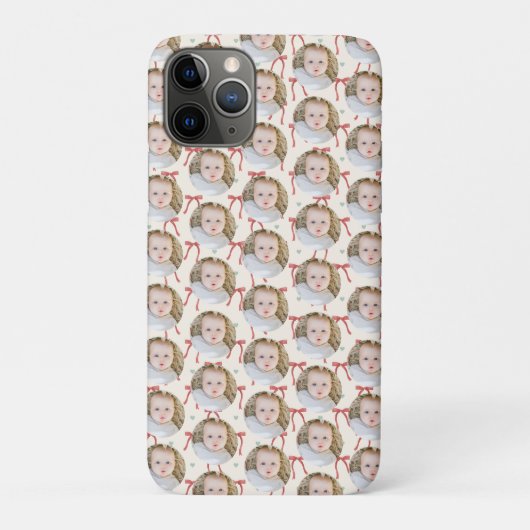 Coques Case-Mate iPhone Coquette Christmas Floral Modern Family photo (Dos)