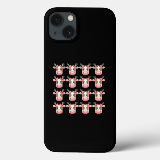 Coques Case-Mate iPhone Coquette de Noël Vache des Highlands Occidentale N (Verso)