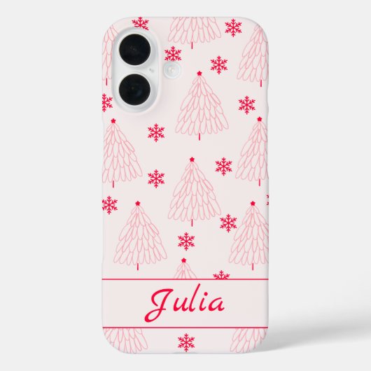 Coques Case-Mate iPhone Coquette feu rose sapin (Verso)