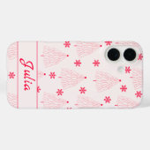 Coques Case-Mate iPhone Coquette feu rose sapin (Verso (horizontal))