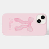 Coques Case-Mate iPhone Coquette personnalisée Préppy - Vaches roses (Verso (horizontal))