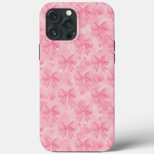 Coques Case-Mate iPhone Coquette Pink Bows (Verso)